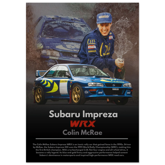 Subaru Impreza WRX Colin McRae Poster