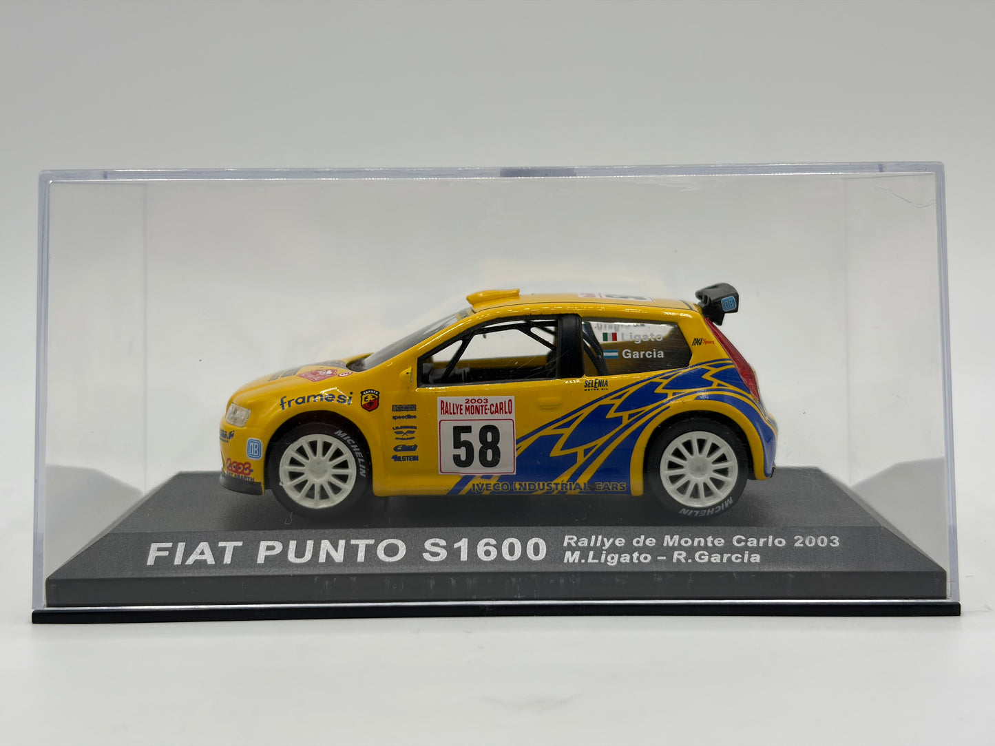 1/43 2003 Fiat Punto S1600 - Monte Carlo Rally - Ligato / Garcia | Model Rally Car