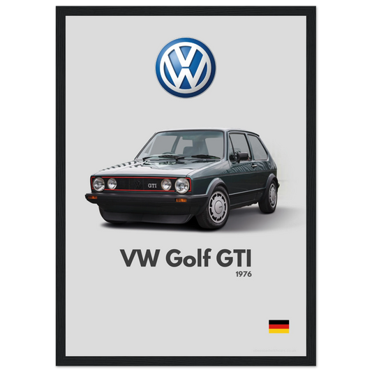 Volkswagen Golf GTI Poster - Minimalist Collection
