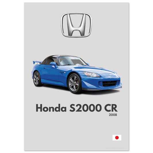 Honda S2000 CR Poster - Minimalist Collection