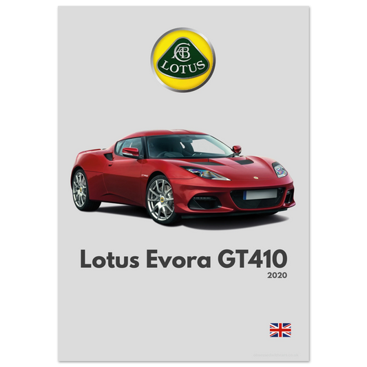 Lotus Evora GT410 Poster - Minimalist Collection