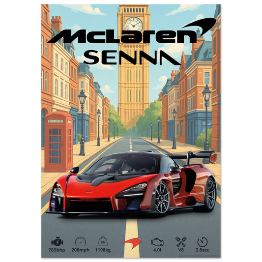 Mclaren Senna Poster - Abstract Collection