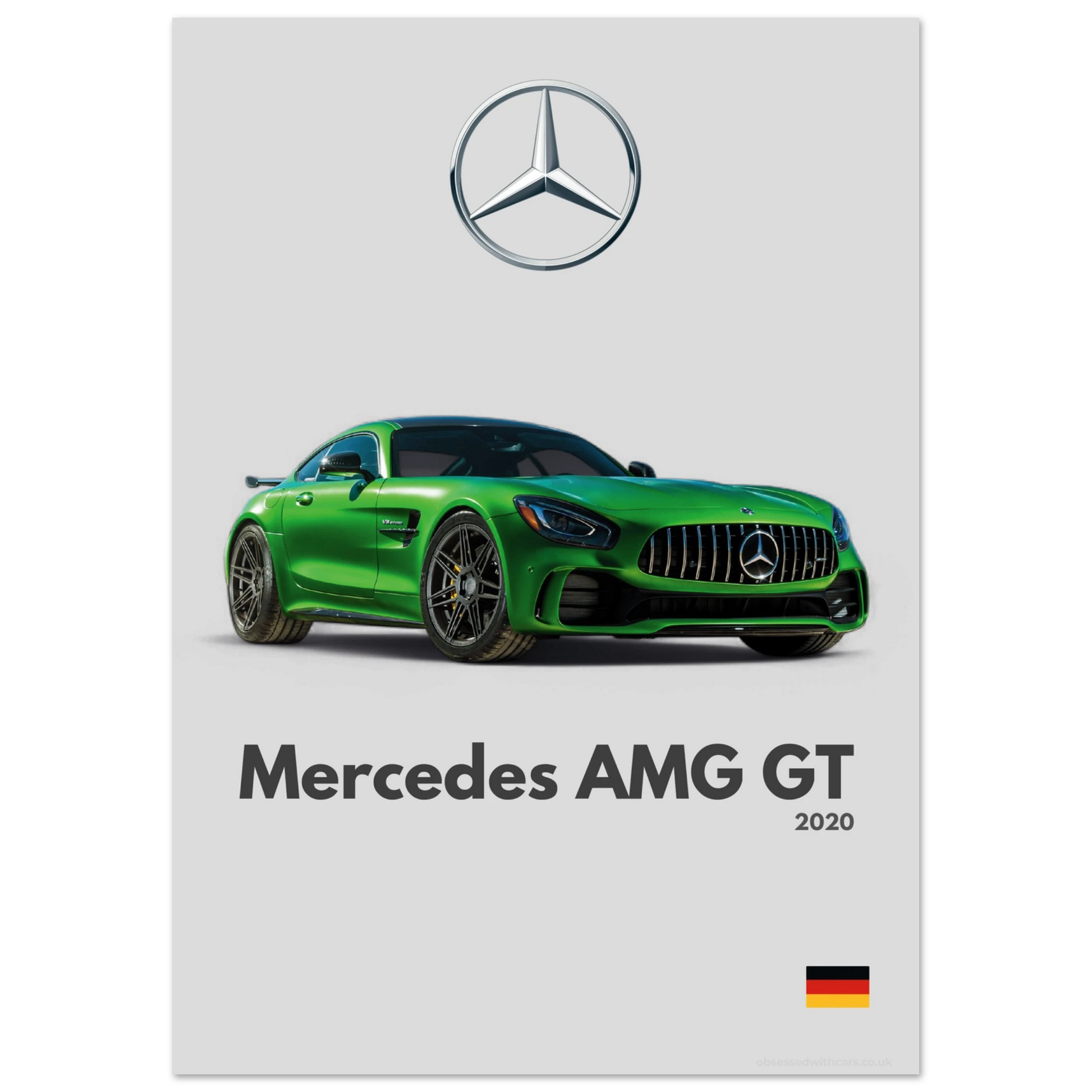 Mercedes AMG GT Poster - Minimalist Collection