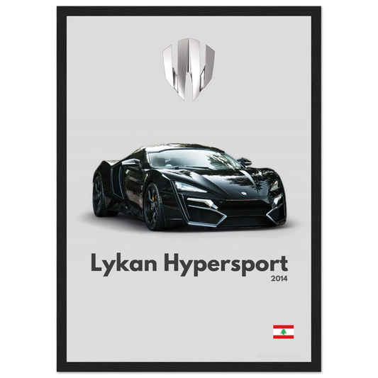 Lykan Hypersport Poster - Minimalist Collection