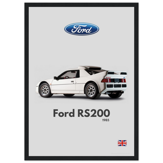 Ford RS200 Poster - Minimalist Collection