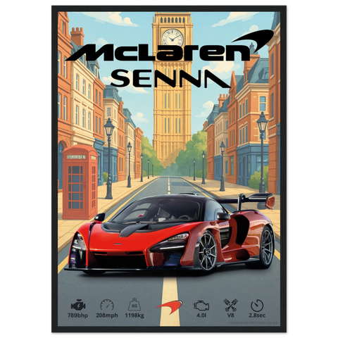 191 Mclaren Senna Poster - Abstract Collection