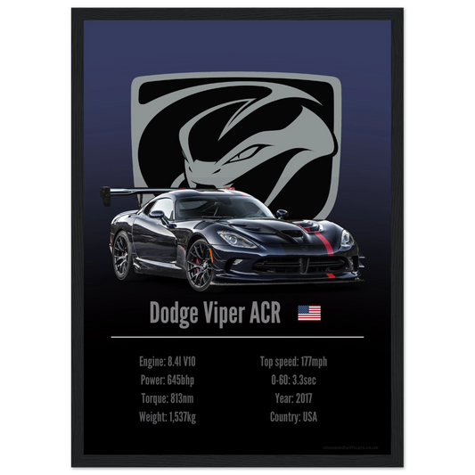 Dodge Viper ACR Poster - Accent Collection