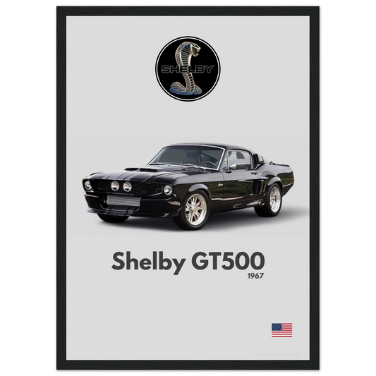 Shelby GT500 Poster - Minimalist Collection