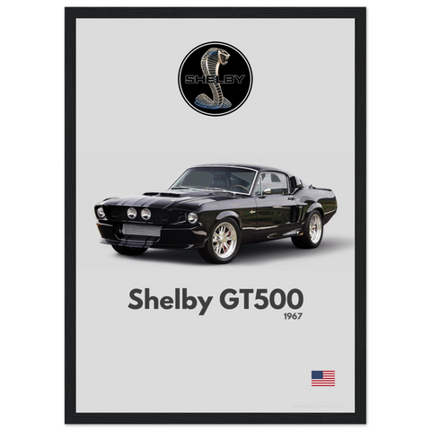 080 Shelby GT500 Poster - Minimalist Collection