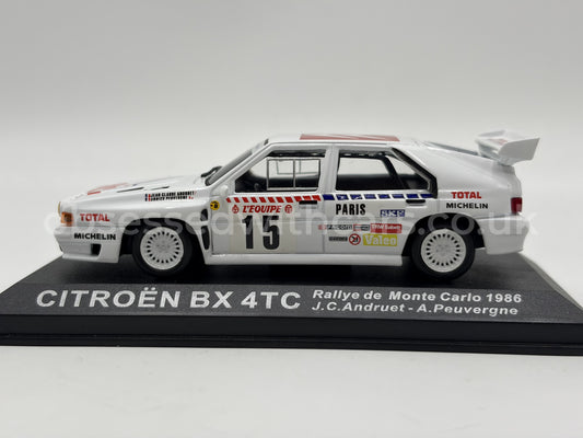 1/43 1986 Citroen BX 4TC - Monte Carlo Rally - Andruet / Peuvergne | Model Rally Car
