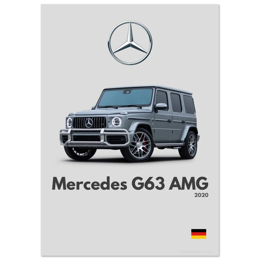 Mercedes G63 AMG Poster - Minimalist Collection