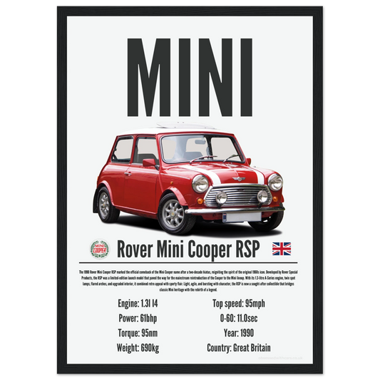 Rover Mini Cooper RSP Poster - Precision Collection
