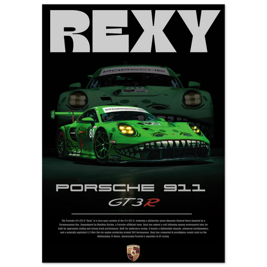 Porsche 911 GT3 R "Rexy" Poster