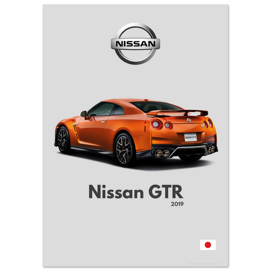 Nissan GTR Poster - Minimalist Collection