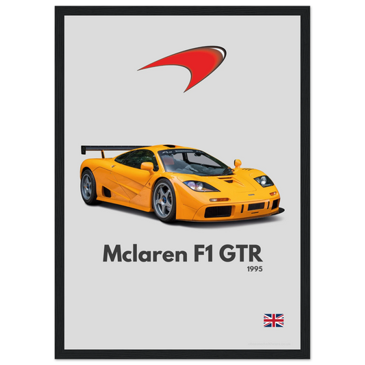 Mclaren F1 GTR Poster - Minimalist Collection