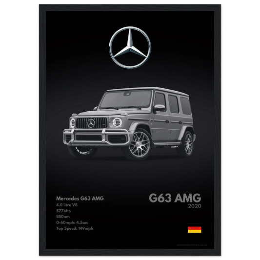 Mercedes G63 AMG Poster - Monochrome Collection