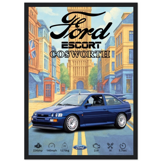 Ford Escort RS Cosworth Poster - Abstract Collection