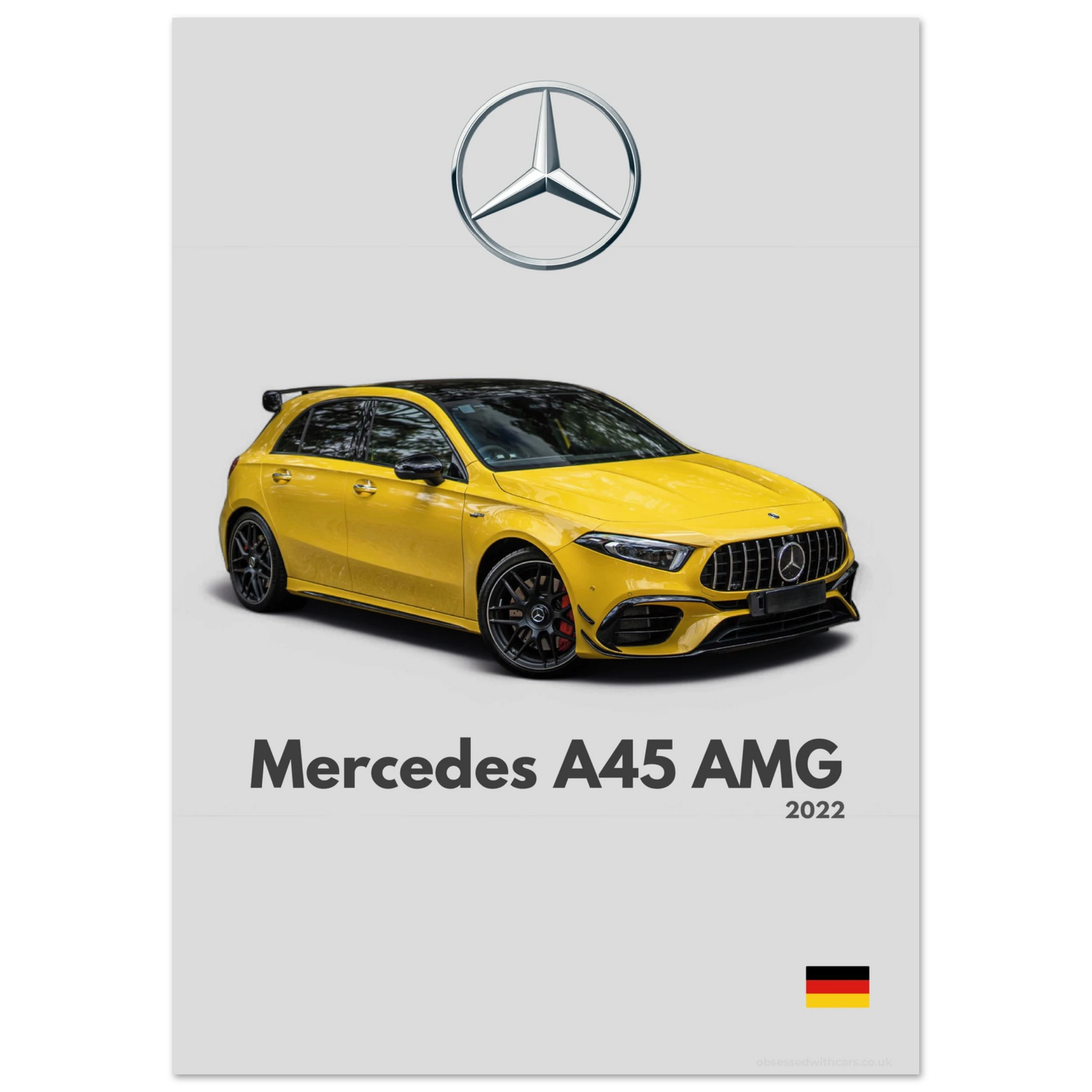 Mercedes A45 AMG Poster - Minimalist Collection