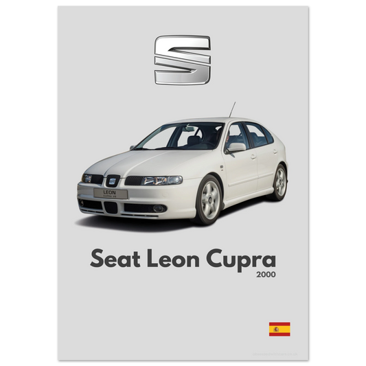 Seat Leon Cupra Poster - Minimalist Collection