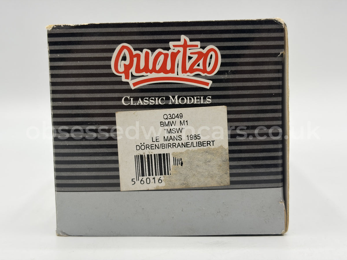 1/43 1985 BMW M1 - Doren / Birrane / Libert - Quartzo | Model Le Mans Car