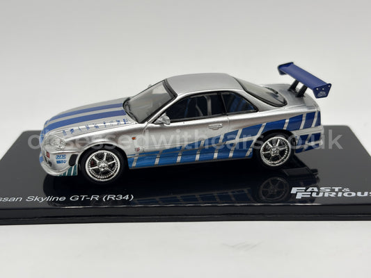 1/43 1999 Nissan Skyline GT-R R34 - Fast & Furious | Model Car