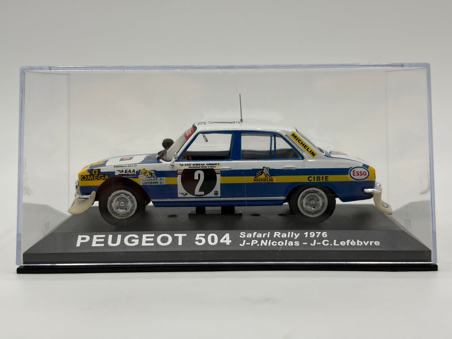 1/43 1976 Peugeot 504 - Safari Rally - Nicolas / Lefebvre | Model Rally Car