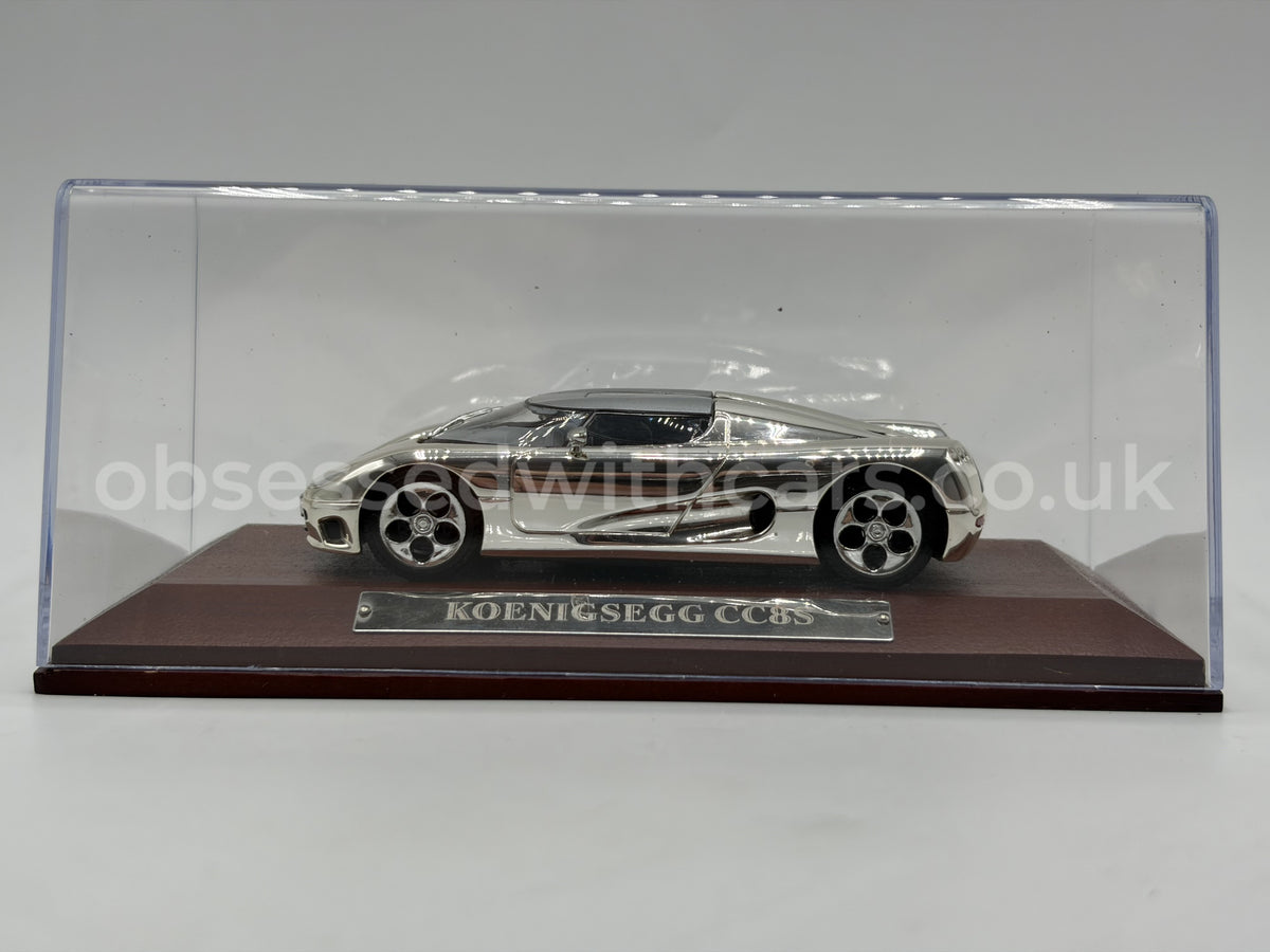 1/43 2002 Koenigsegg CC8S - Chrome | Model Car