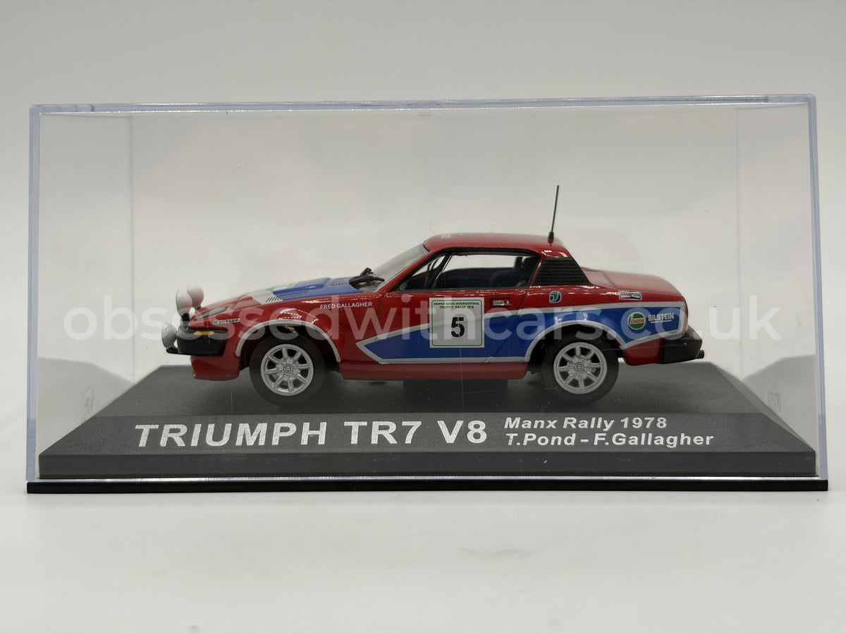 1/43 1978 Triumph TR7 V8 - Manx Rally - Pond / Gallagher | Model Rally Car