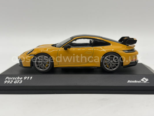 1/43 2023 Porsche 911 (992) GT3 - Yellow - Solido | Model Car