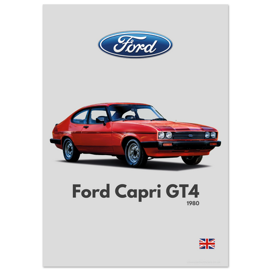 Ford Capri GT4 Poster - Minimalist Collection