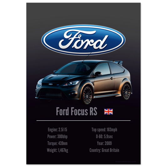 Ford Focus RS Poster - Accent Collection