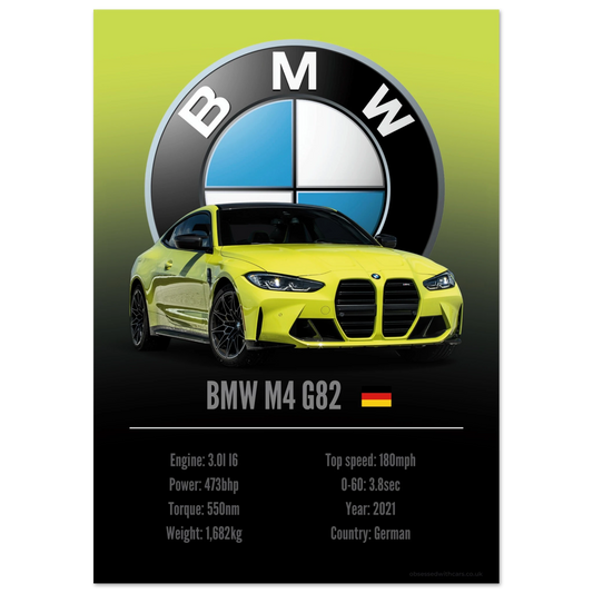 BMW M4 G82 Poster - Accent Collection