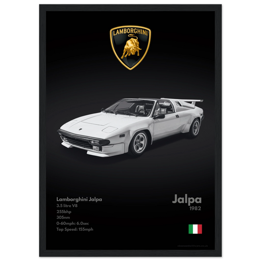 Lamborghini Jalpa Poster - Monochrome Collection
