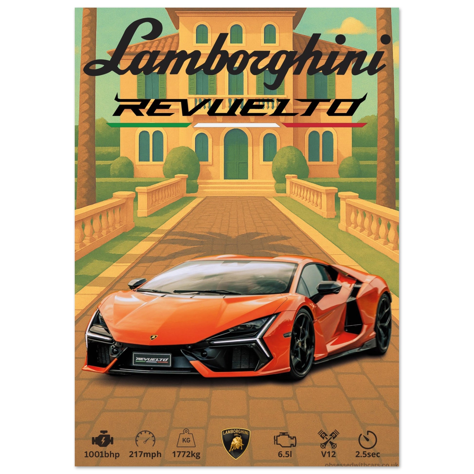 Lamborghini Revuelto Poster - Abstract Collection