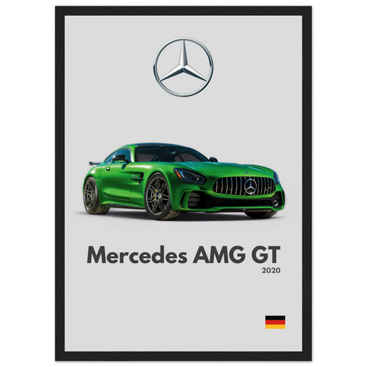 Mercedes AMG GT Poster - Minimalist Collection