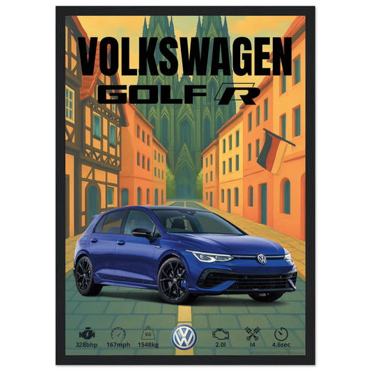 Volkswagen Golf R Poster - Abstract Collection