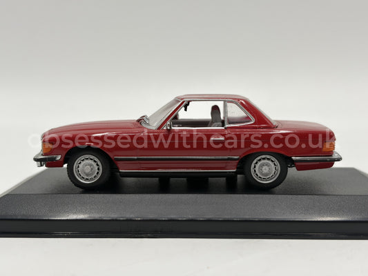1/43 1971 Mercedes 350 SL Cabriolet - Red - Minichamps | Model Car
