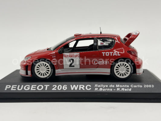 1/43 2003 Peugeot 206 WRC - Monte Carlo Rally - Burns / Reid | Model Rally Car
