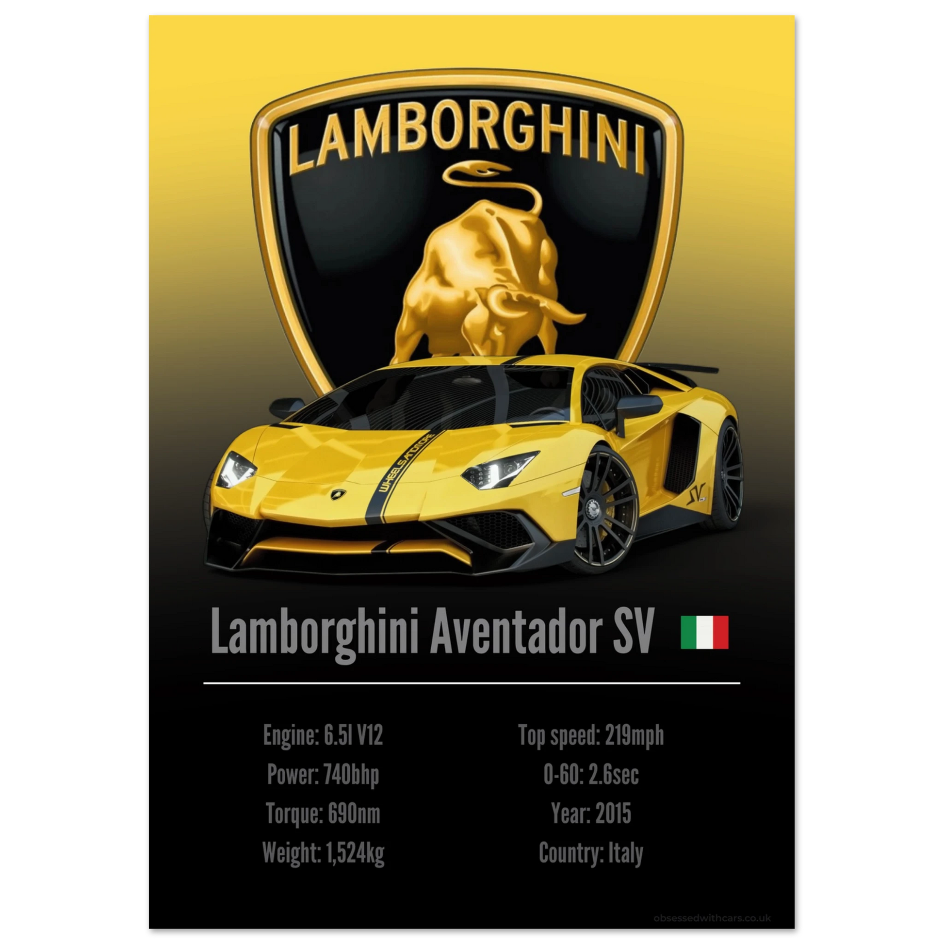 Lamborghini Aventador SV Poster - Accent Collection