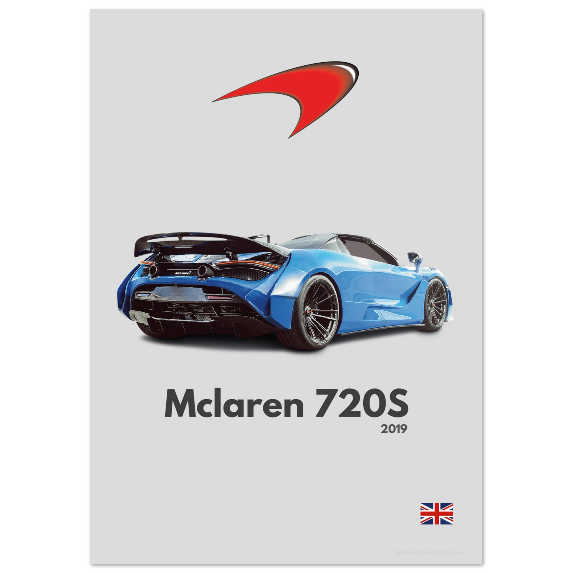 Mclaren 720s Poster - Minimalist Collection