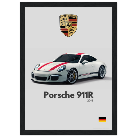 110 Porsche 911R Poster - Minimalist Collection