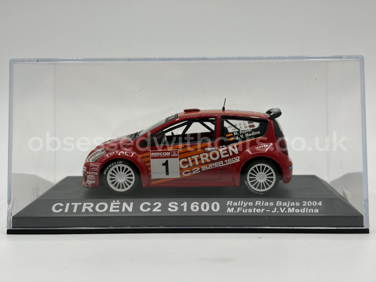 1/43 2004 Citroen C2 S1600 - Rallye Rias Bajas - Fuster / Medina | Model Rally Car