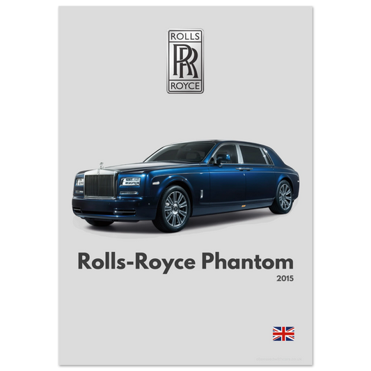 Rolls Royce Phantom Poster - Minimalist Collection