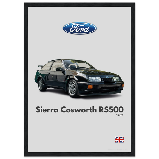 Ford Sierra Cosworth RS Poster - Minimalist Collection