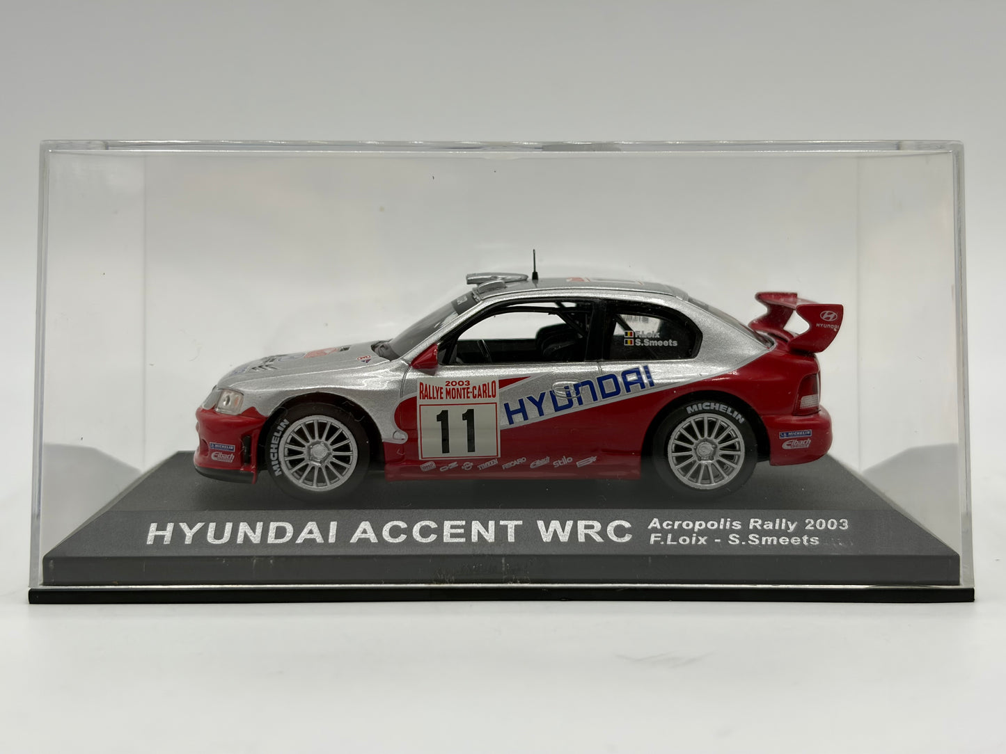 1/43 2003 Hyundai Accent WRC - Monte Carlo Rally - Loix / Smeets | Model Rally Car