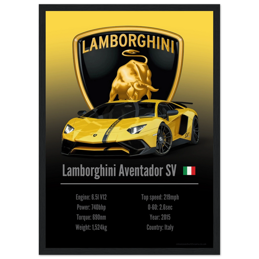 Lamborghini Aventador SV Poster - Accent Collection