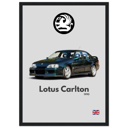 Vauxhall Lotus Carlton Poster - Minimalist Collection