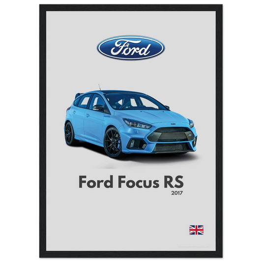 Ford Focus RS Poster - Minimalist Collection