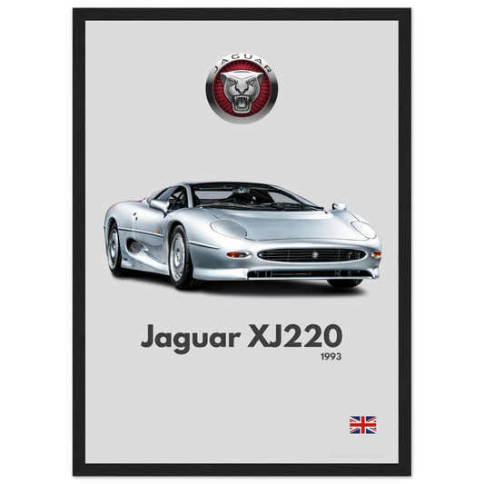 Jaguar XJ220 Poster - Minimalist Collection