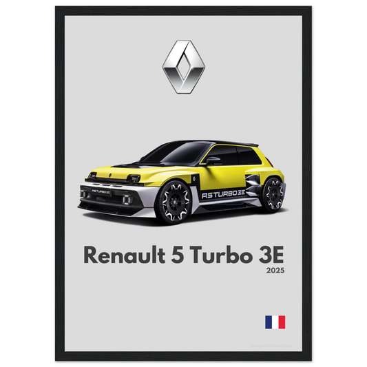 Renault 5 Turbo 3E Poster - Minimalist Collection